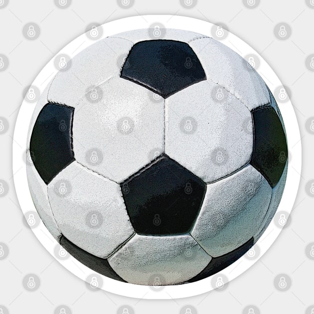 Vintage soccer ball white Sticker by MiRaFoto